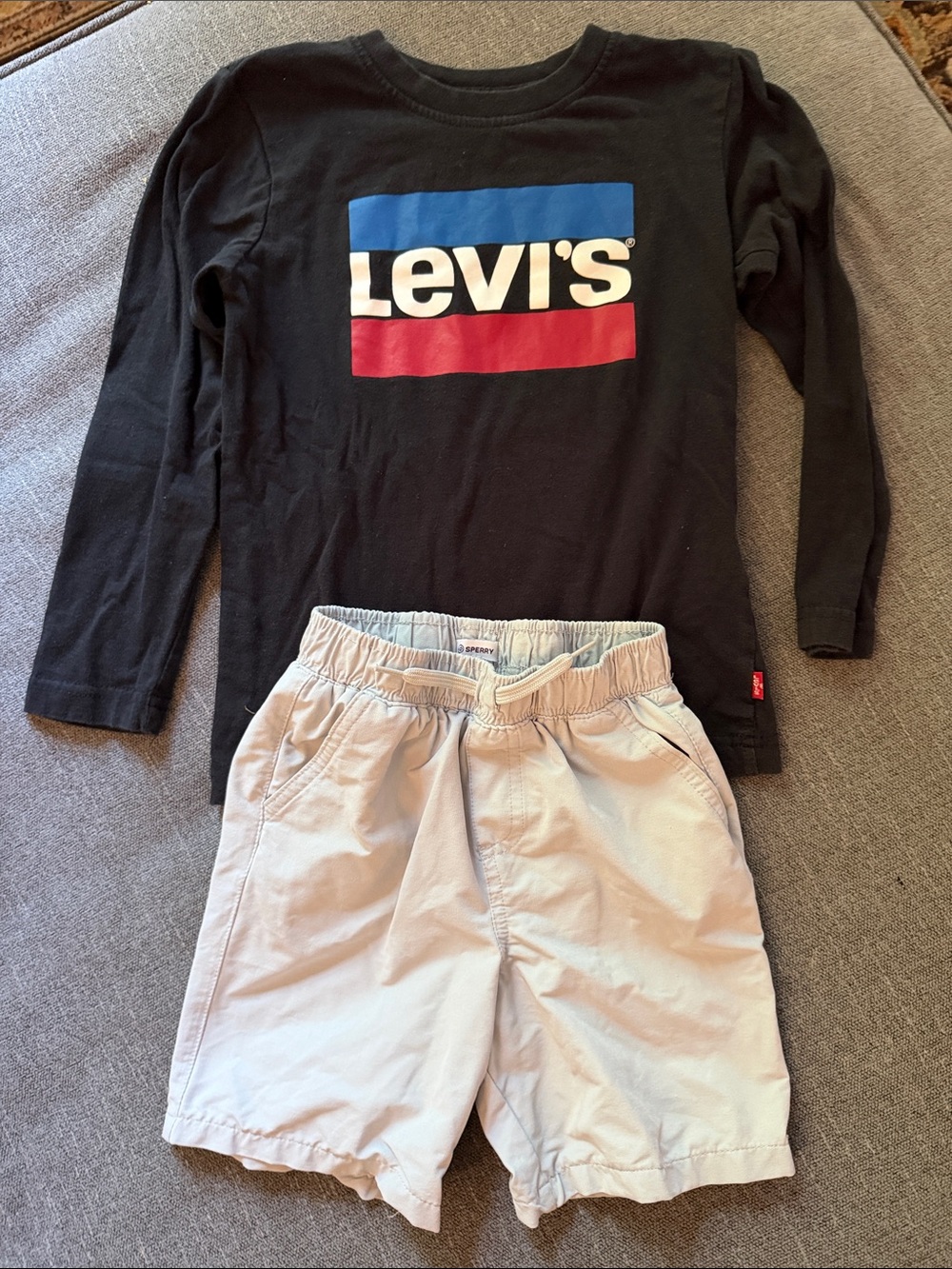 Boys Bundle - Sperry Quick Dry Shorts and Levi’s Long Sleeve Tee